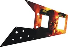 Battipenna Gibson Flying V per chitarra '67 ristampa personalizzata grafica Demon Glare
