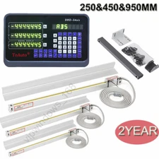 3Axis DRO Digital Readout Display & TTL Linear Scale 250&450&950MM MIlling Kit
