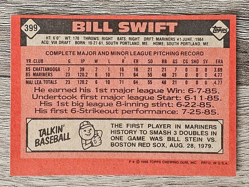 1986 Topps Baseball Pick A Card #208-#408 - Picture 341 of 359