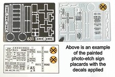 N Scale Trackside Signage for Model Railroad by Showcase Miniatures 631 