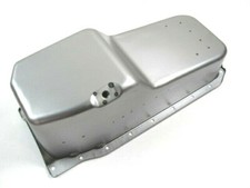 1986-up Sbc Chevy 350 1pc Rms Stock Steel Oil Pan Pass Side Dip Raw E44023