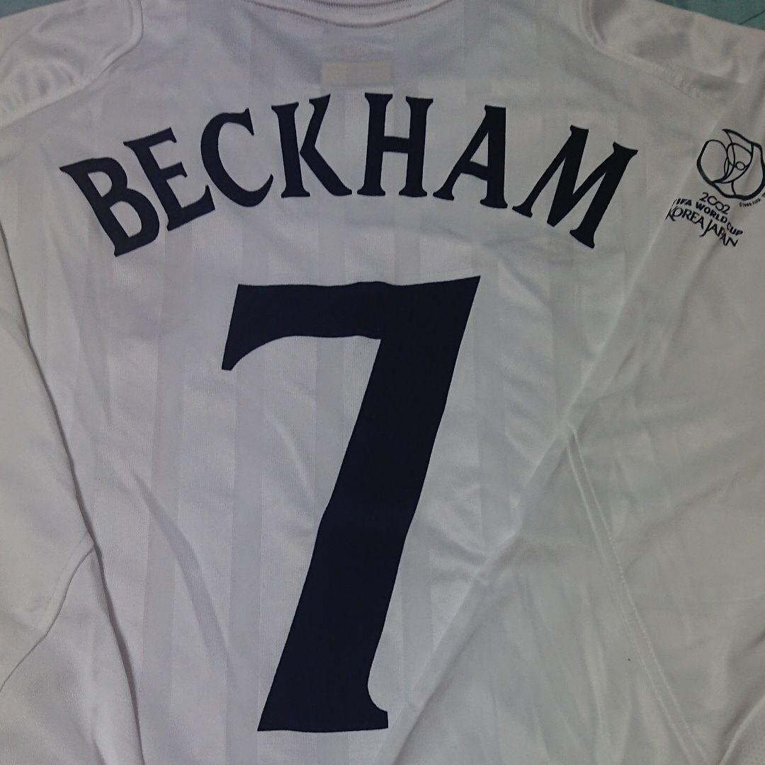 David Beckham #7 2002 Korea Japan WC Brazil QF Jersey XL