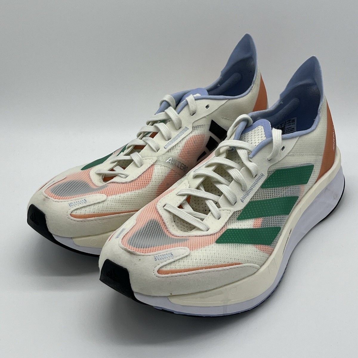 Adidas Adizero Boston 11 Low White Tint Court Green W (HQ3697