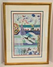 Raphael Abecassis , "Spring" 4 Seasons, Lithograph, Hand Signed/Numbered 150/150