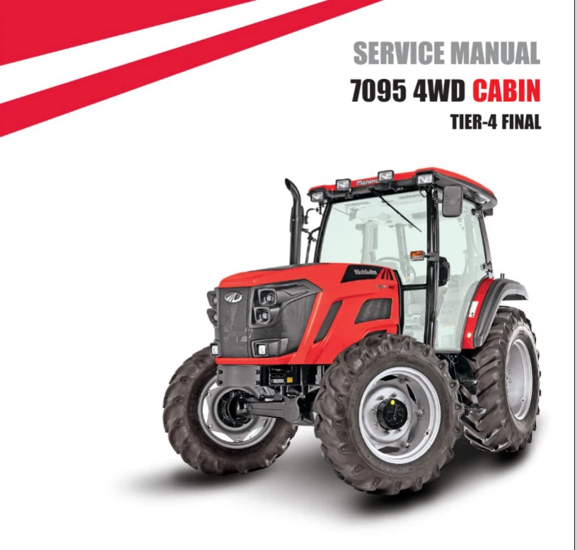 Mahindra 7095 Cab Service Manual and Operator Manuals FREE SHIPPING - Image 2 of 4
