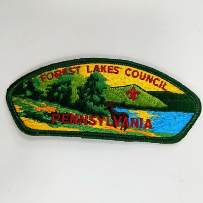 BSA Boy Scouts Embroidered Patch Forest Lake Council Pennsylvania