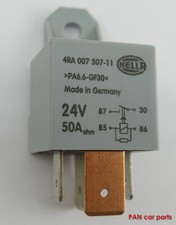 Relay 24v 4ra007507-11 Hella 50a 4ra007507-111 Working Current 4 Pole Relay 24v 4ra007507-11 Hella 50a 4ra007507-111 Working Current 4 Pole
