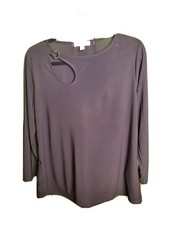 Nine West Womens Long Sleeve Dress Shirt Size Large