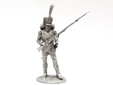 Tin 54mm Napoleonic Wars. Light Infantry Vaulter 1:32 Scale Sculpture