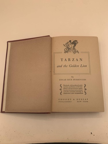 Two Rare Antique Tarzan Novels The Son Of Tarzan and Tarzan And The Golden Lion - Picture 16 of 24