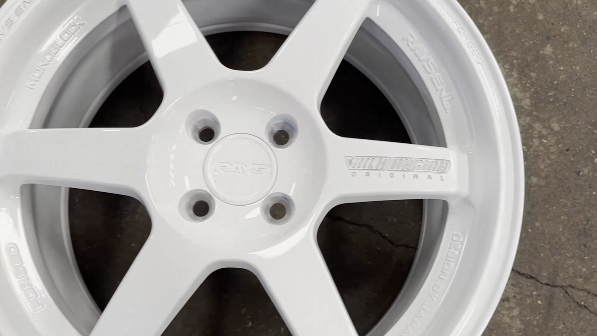 New 17x8 ET40 4x100 AOW Te37 WHITE (4 Wheel) fit HONDA TOYOTA