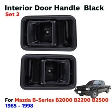 Inner Door Handle Bezel Black Fits Mazda B-Series B2000 B2200 Truck 1985-98 Pair