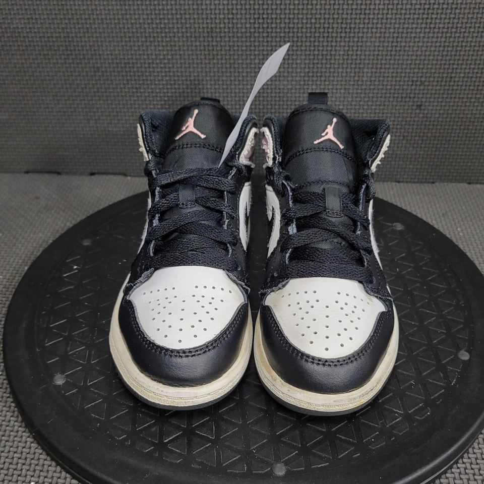 Jordan 1 Mid SE Zen Master Zapatos Niño Pequeño Talla 12 Blanco Negro Tenis Foto 2 de 4