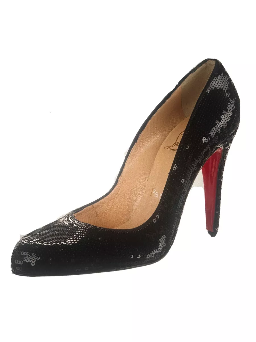 grund nedbrydes Barcelona Christian Louboutin shoes black size 38.5, ITALY | eBay