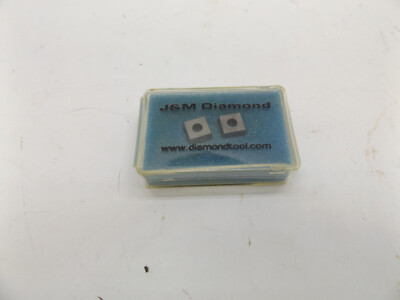 J&M Diamond SD322P  PCD Tipped Diamond Inserts QTY2  New Old Stock