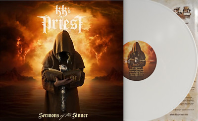 KK`s Priest - Sermons of the Sinner White Vinyl LP + Litho SIGNED By KK Downing