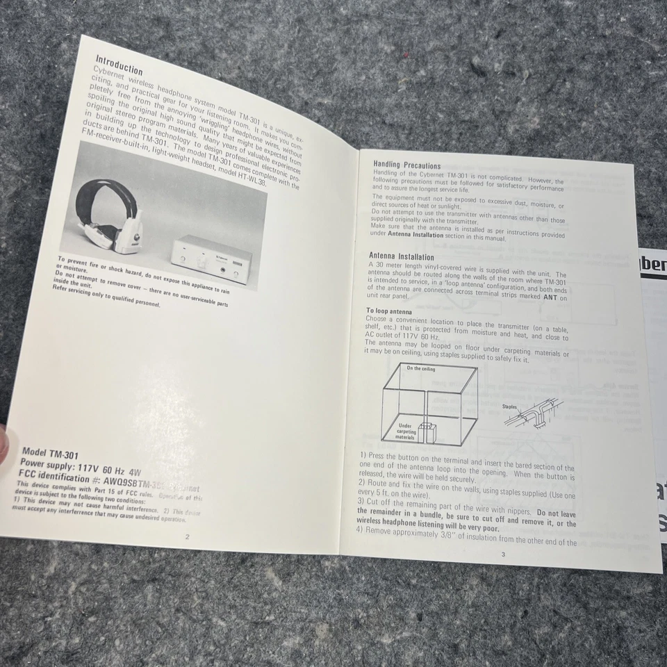 Sistema de auriculares estéreo inalámbricos Cybernet TM-301 manual del propietario Foto 3 de 4