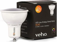 Veho Kasa GU10 Bluetooth Low Energy Smart LED Light Bulb - Dimmable / 15k Hours