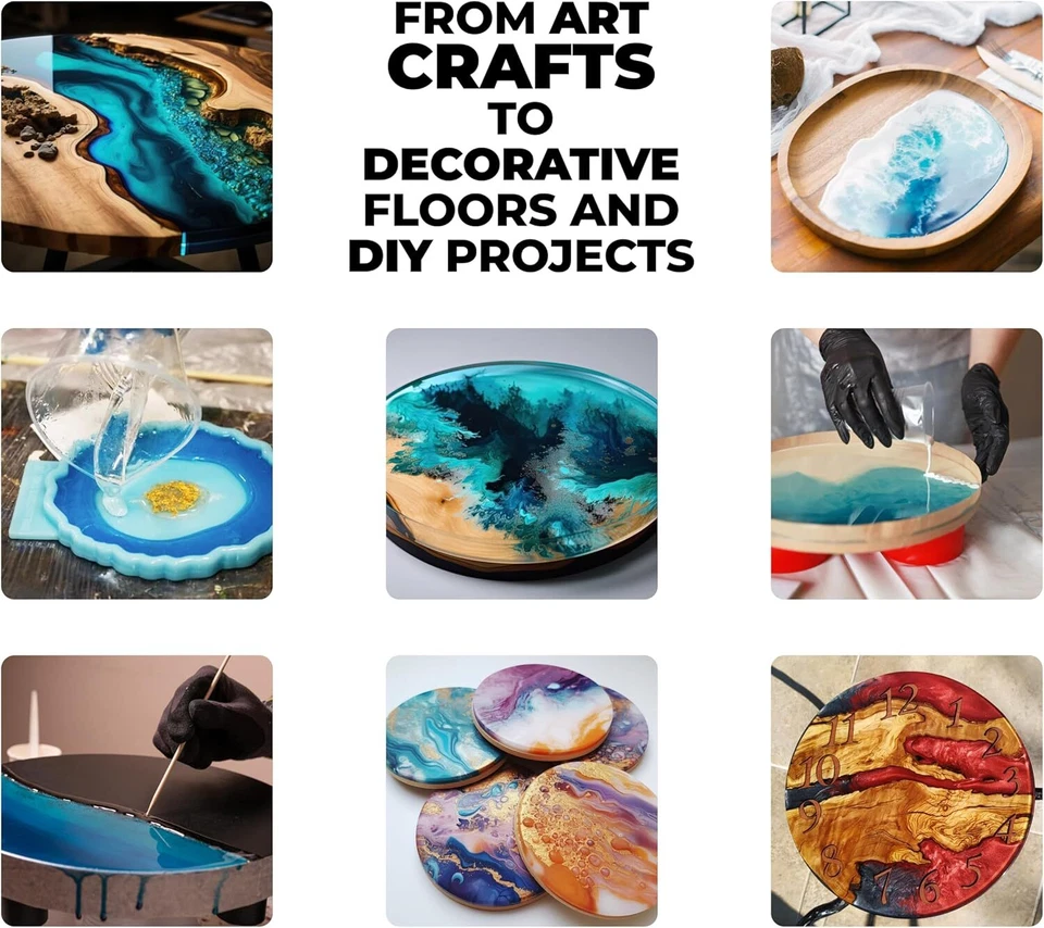 Clear Epoxy Resin, 2 Part Kit, Epoxy Countertops, Resin Art, 1 Gallon Kit - Image 2 of 4