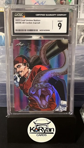 2023 Leaf Anime Nation Corbin Carroll CGC CSG 9 Mint FIRST ONE GRADED READ 1/1