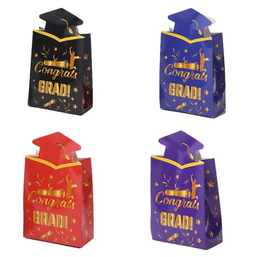 20pcs Paper Material Graduation Hat Box Chocolate Box Commencement - Picture 5 of 16