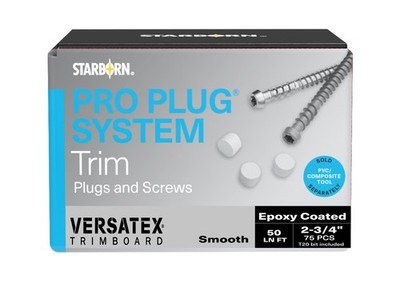 Pro Plug System for Versatex Smooth Trim, 50 Lin Ft
