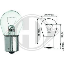 Glühlampe  Blinkleuchte DIEDERICHS LID10046 für SEAT SKODA SMART