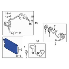 For Kia Sportage 2020-2022 Kia 97606D9950 A/C Condenser