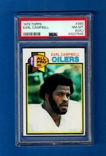 1979 Topps Football,Earl Campbell,Houston Oilers,#390,PSA NM-MT 8,RC$6.00 Ship
