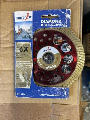 Marcrist BF850 125mm Diamond Blade Ultimate Turbo Silent Max Precision Cuts - Image 1 of 2