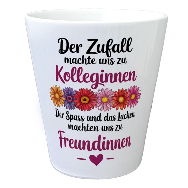 Beste Kollegin Blumentopf Mit Spruch Nicht Nur Kolleginnen Sondern Freundinnen-image
