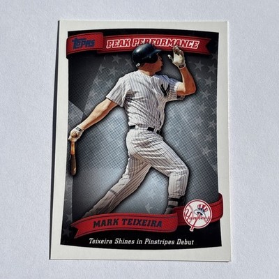 2010 Topps - Peak Performance Mark Teixeira #PP-20 New York Yankees First Base