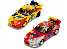 SPARK,PORSCHE 911 Carrera Cup 1993 SHELL COMBO with rear spoiler, 1/64, SPAYC...
