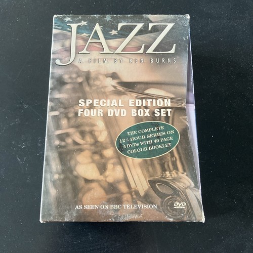 Jazz: A Film By Ken Burns 4DVD Box Set Special Edition DISCS LIKE NEW ED26 662G