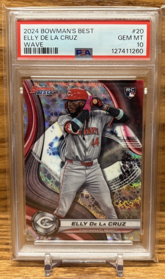 ELLY DE LA CRUZ Wave Refractor PSA 10 GEM Mint Rookie | 2024 Bowman's Best REDS