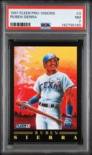 1991 Fleer - Pro-Vision Ruben Sierra #3 PSA Graded Baseball Card