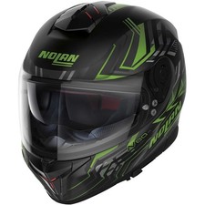 CASCO INTEGRALE NOLAN N80-8 TURBOLENCE 80 N-COM MATT NERO VERDE