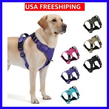 Heavy Duty Tactical Dog Harness for Medium Dogs, No Pull Dog Harness with Han...