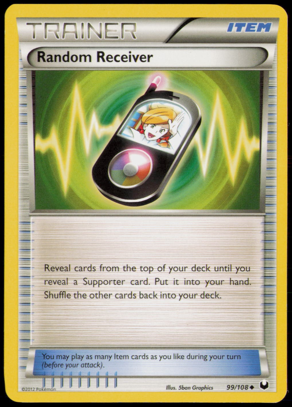 RANDOM RECEIVER 99/108 UC DARK EXPLORERS POKEMON NM