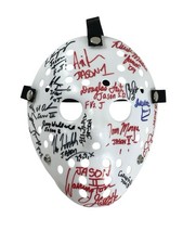 Jason Voorhees Cast Signed Prop Replica Mask By 16 Jason Friday The 13th JSA 🔪