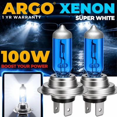 H7 Xenon White Headlight 100w Bulbs Super 8500k Lamp Light Effect Hid 12v Bulb - Image 1 of 4