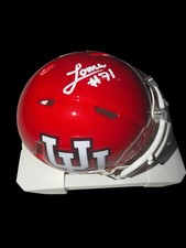 CALEB LOMU Signed UTAH UTES Football Mini Helmet OL NFL DRAFT JSA