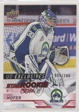 2018-19 Upper Deck CHL Star Rookies Exclusives 96/100 Joel Hofer #353 05x6
