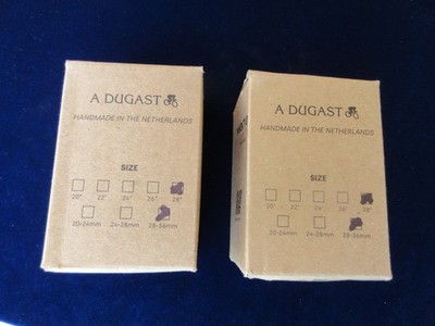 2 DUGAST  Vittoria Latex inner Tubes 700x28x36 pair 48mm valve stem ( 1 pair)