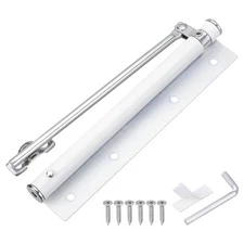 195mm Stainless Steel Automatic Safety Spring Door Closer White