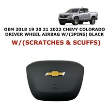 2018 2019 2020 2021 2022 Chevy Colorado driver wheel airbag BLACK 85132064