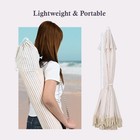 LAGarden 3 Pack 6Ft Fringe Umbrella Push Button Tilt Outdoor Lawn Purple Stripe — photo 8