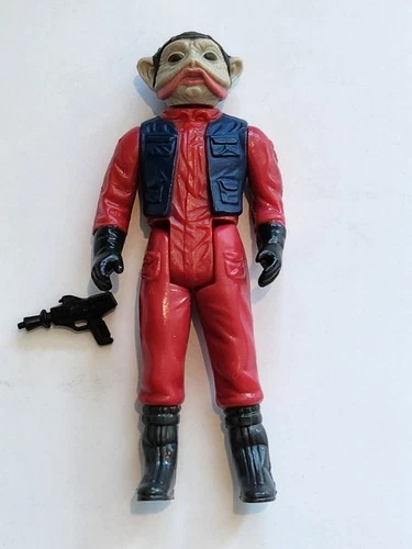 Star Wars Nien Nunb ROTJ Original Complete Kenner 1983 with Blaster! No repro!