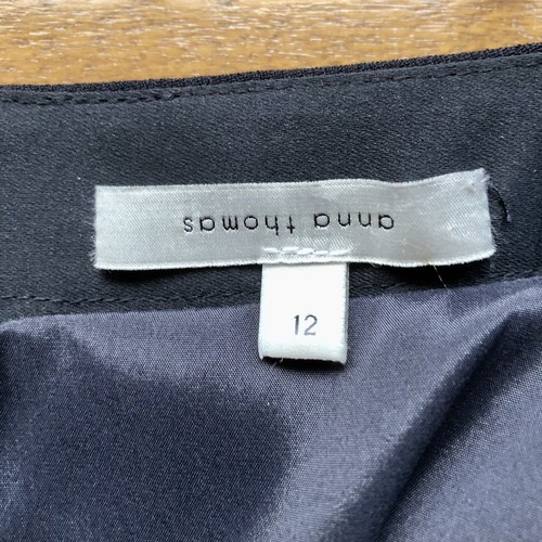 Anna Thomas Navy Blue Knee Length Pencil Skirt, Size 12 - Picture 2 of 7