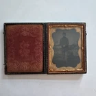 Antique Tintype, Ambrotype? Photo Civil War Union Soldier w/ Rifle, Hat